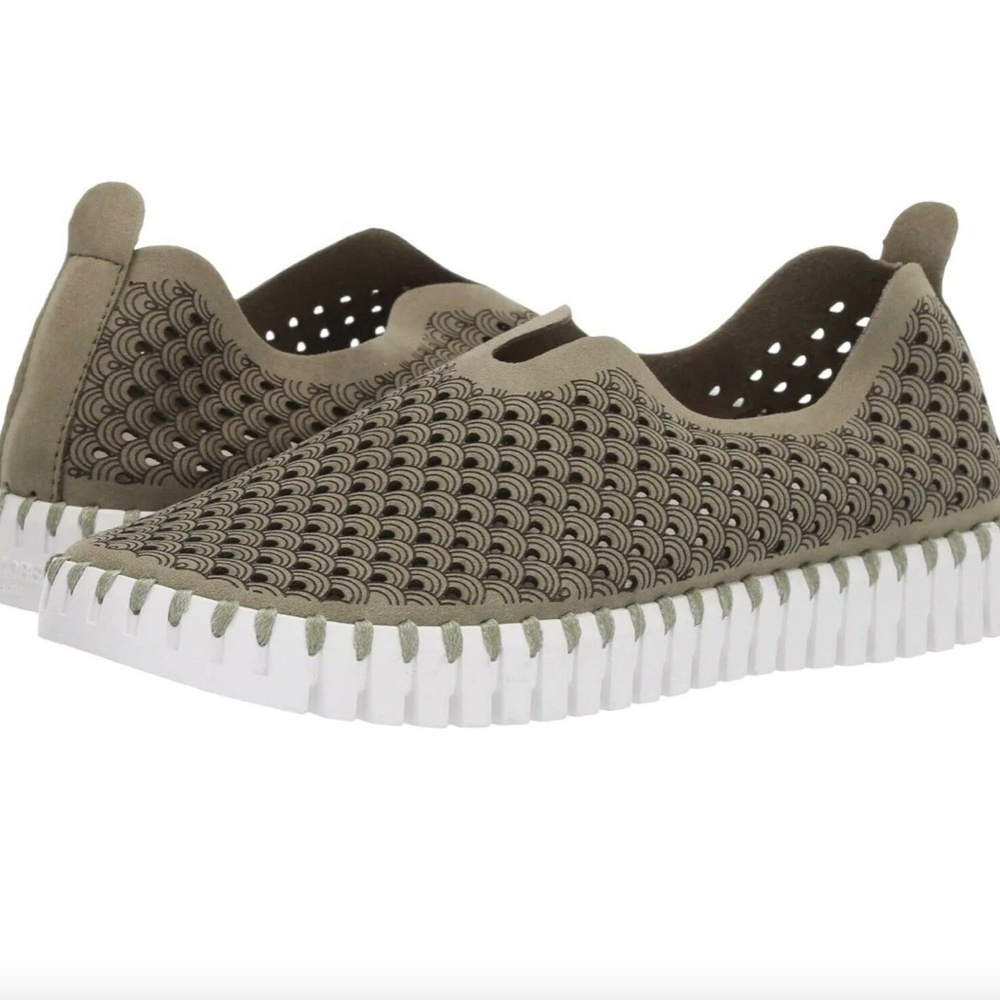 Ilse Jacobsen Tulip Sneaker in Army - Size 40